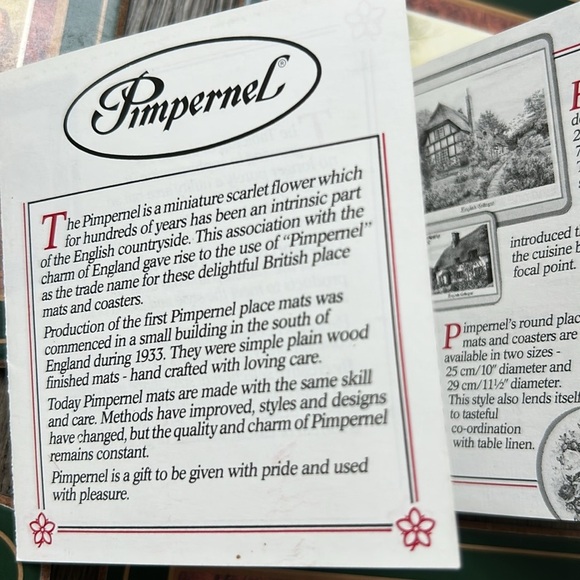 Vintage Pimpernel Game Bird Coaster Set x6 in original box - Picture 5 of 14